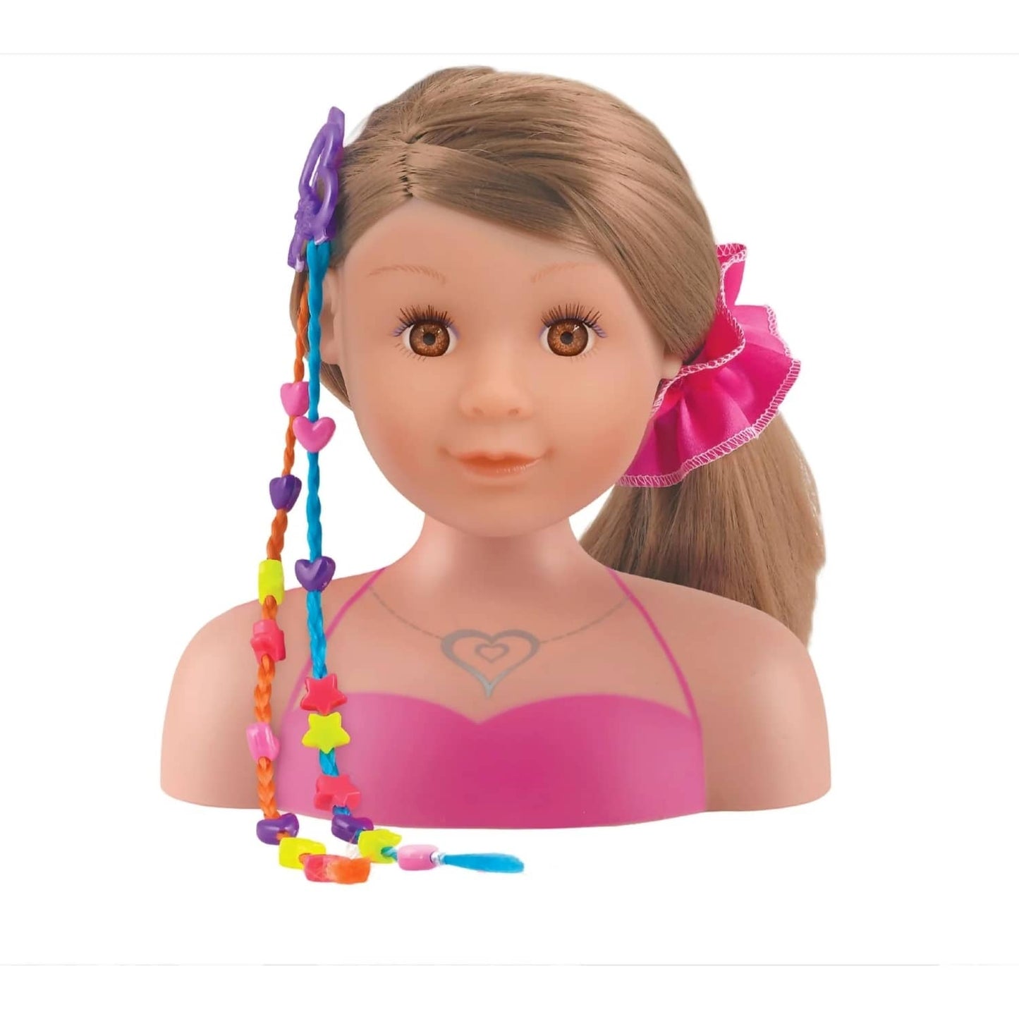 Dolls World - Ashley Styling Head Playset & Accessories Brunette Hair