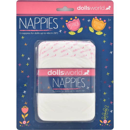 DollsWorld - Nappies 5 Pack for Dolls