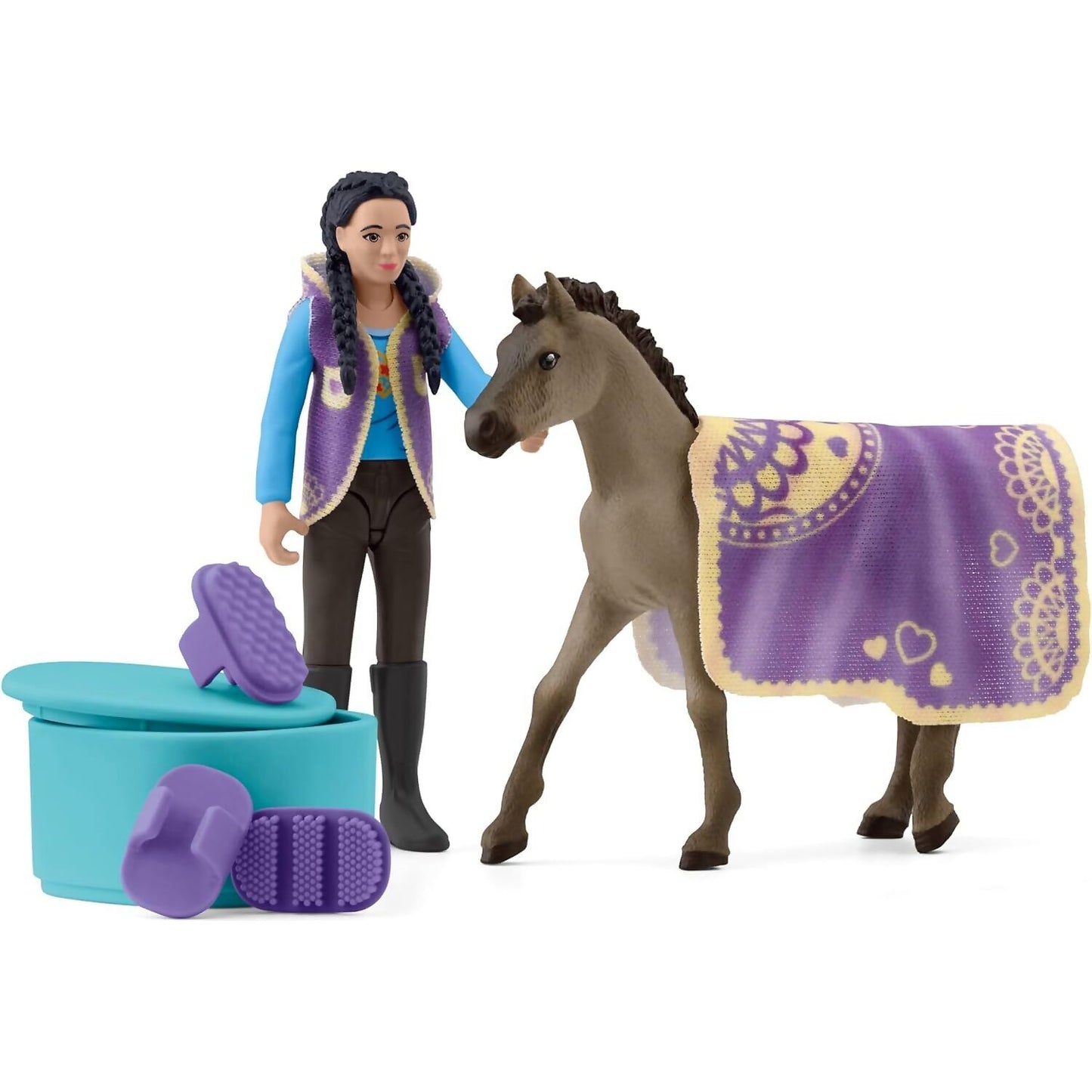 Schleich - Horse Club Criollo Definitivo Beauty Set with Kim POCKET SET!