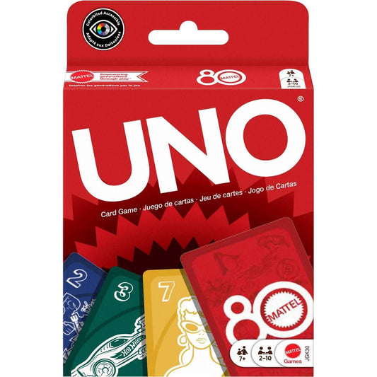 UNO - Mattel 80th Ruby Red Card Game