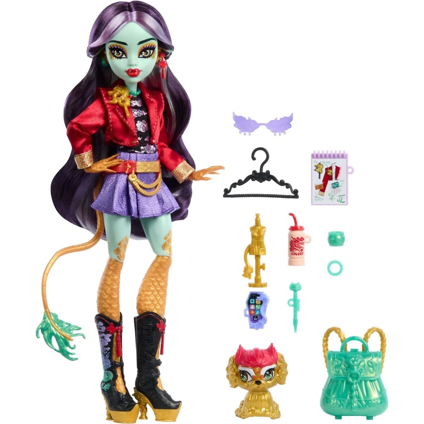 Monster High - Jinafire Long Fashion Doll & Accessories - Mattel