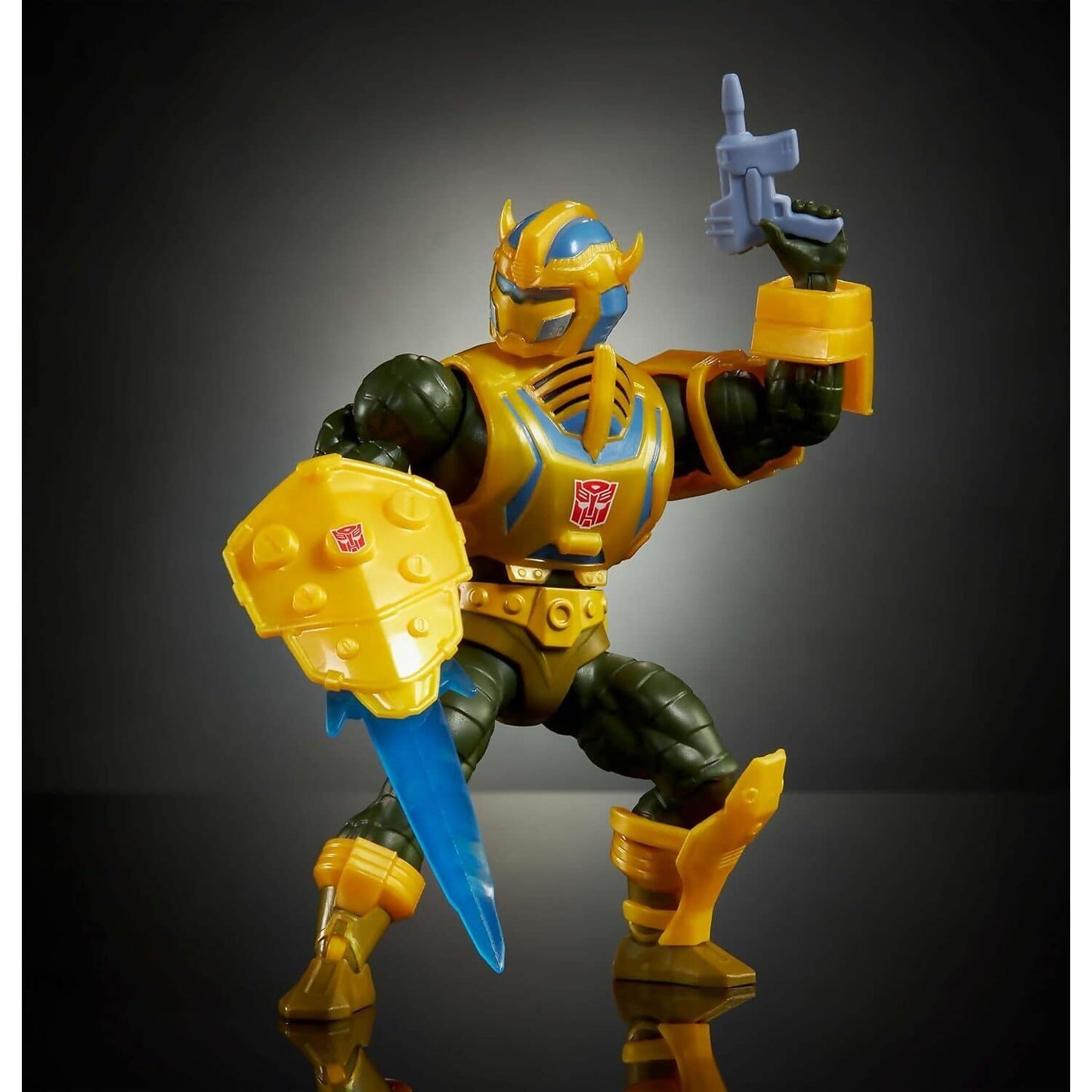 Masters of the Universe - Origins & Transformers Bumblebee Armor Man At Arms Action Figure 5.5-Inch - Mattel