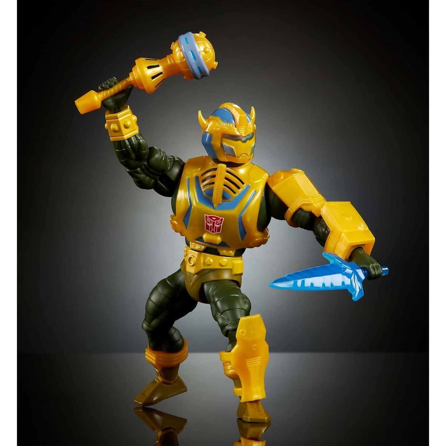 Masters of the Universe - Origins & Transformers Bumblebee Armor Man At Arms Action Figure 5.5-Inch - Mattel