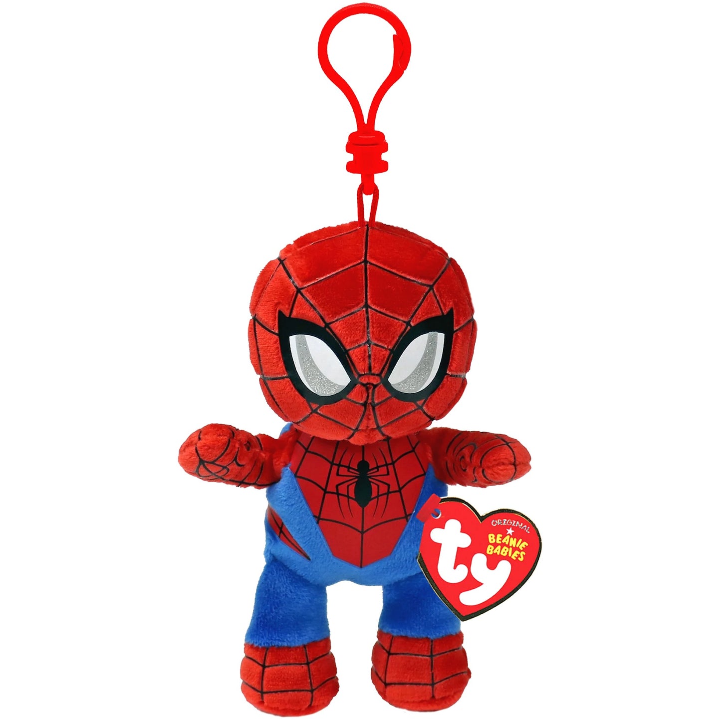 Ty - Beanie Babies Clip Marvel Spider-Man 5-inches Plush