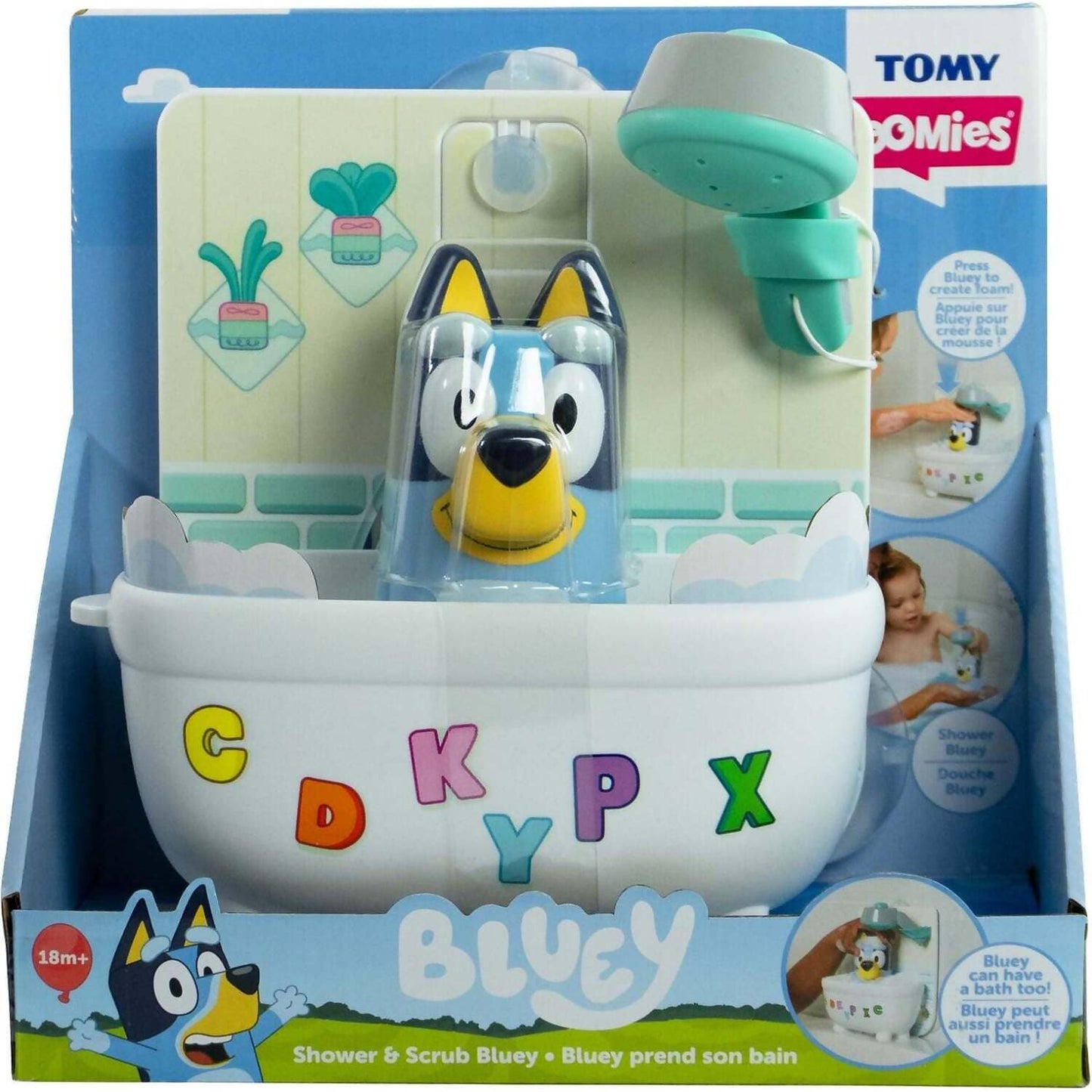 Tomy Toomies - Bluey Shower & Scrub Bath Set