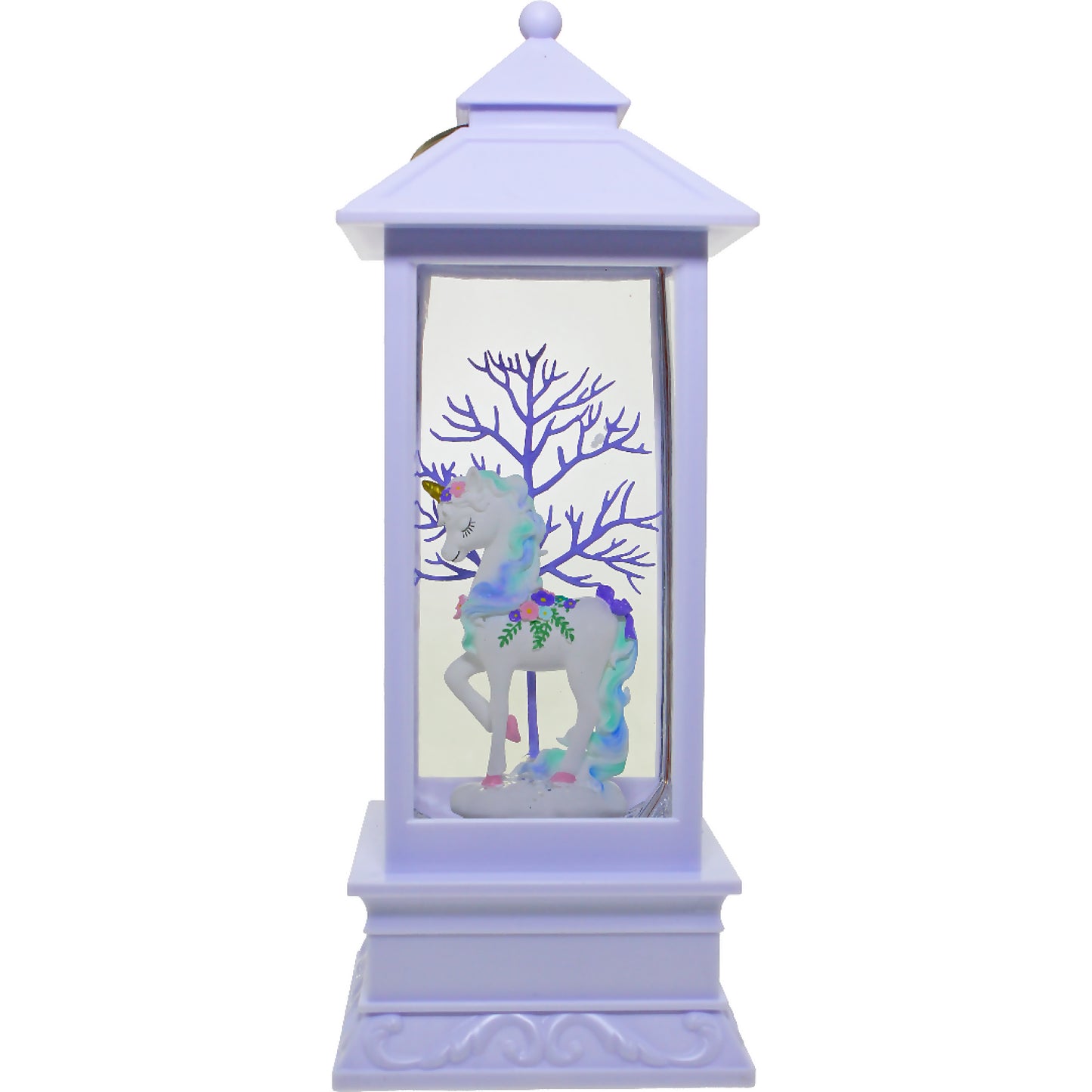 Cotton Candy - White Lantern Unicorn Purple Tree
