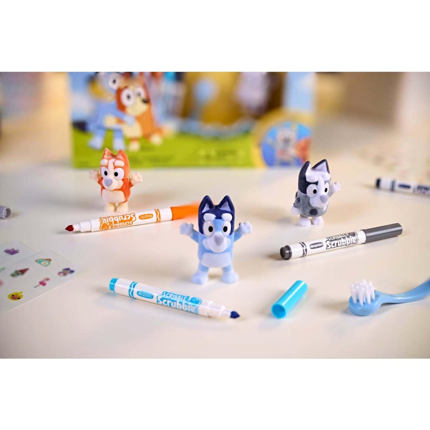 Crayola - Scribble Scrubbie Bluey 3 Piece Playset