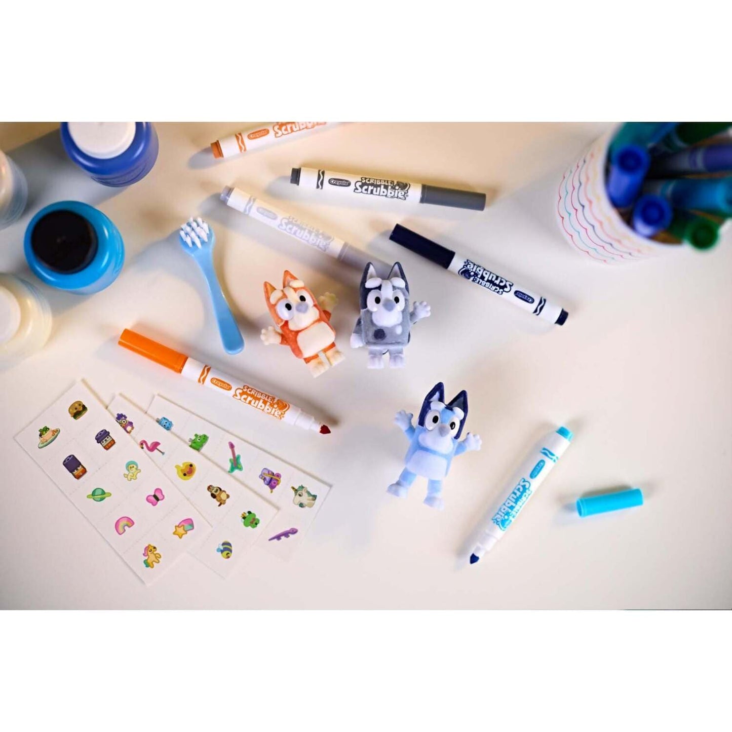 Crayola - Scribble Scrubbie Bluey 3 Piece Playset