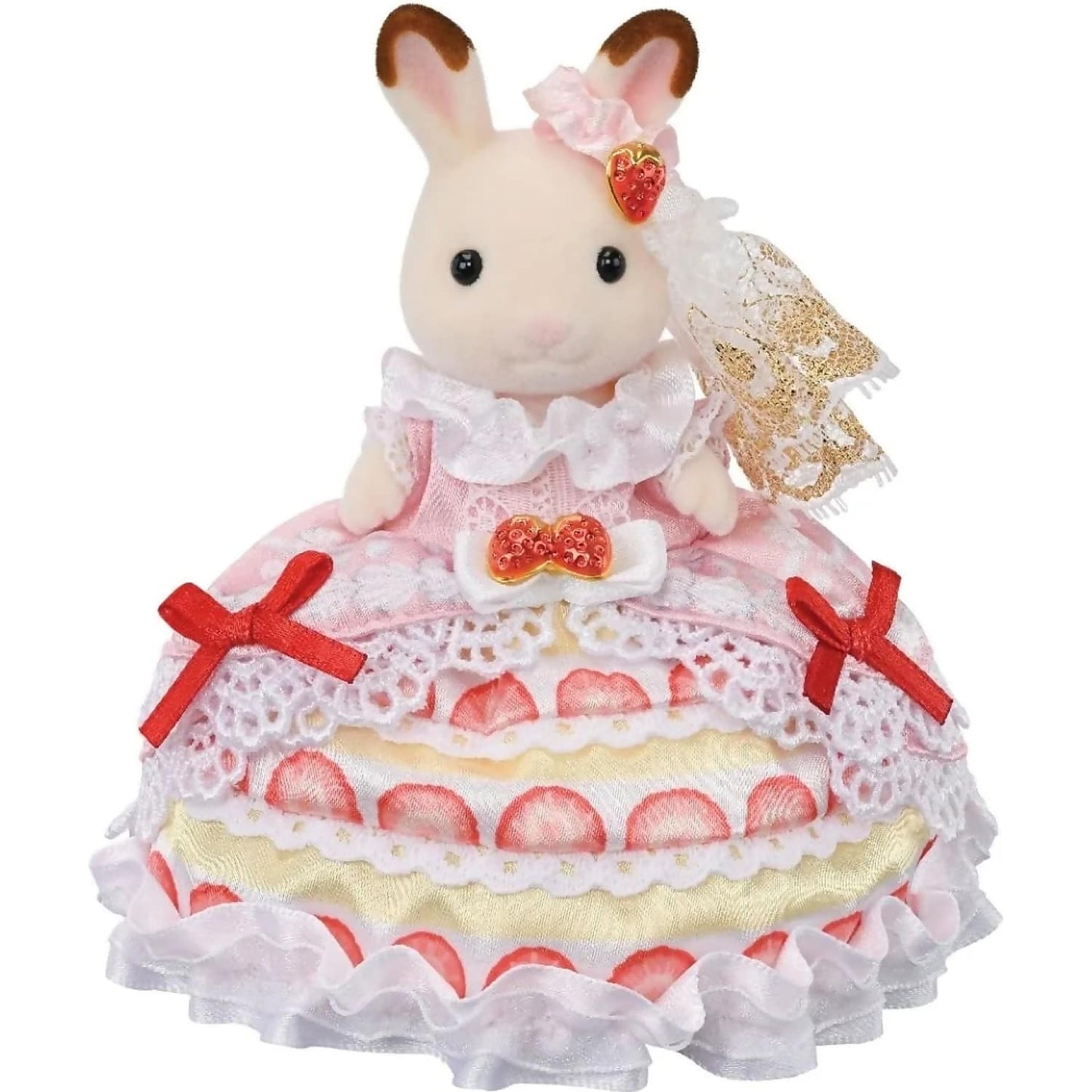 Sylvanian Families - Freya's Birthday Celebration Strawberry Cake Dress