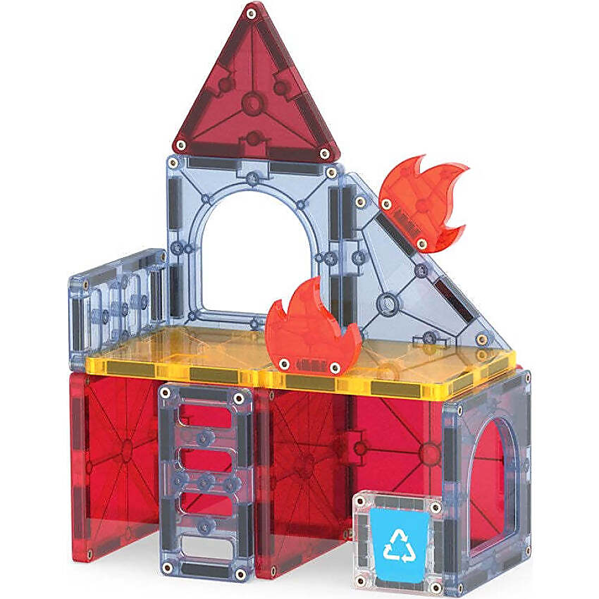 Magna-Tiles - Fire Rescue 27pce Magnetic Construction Set - Johnco