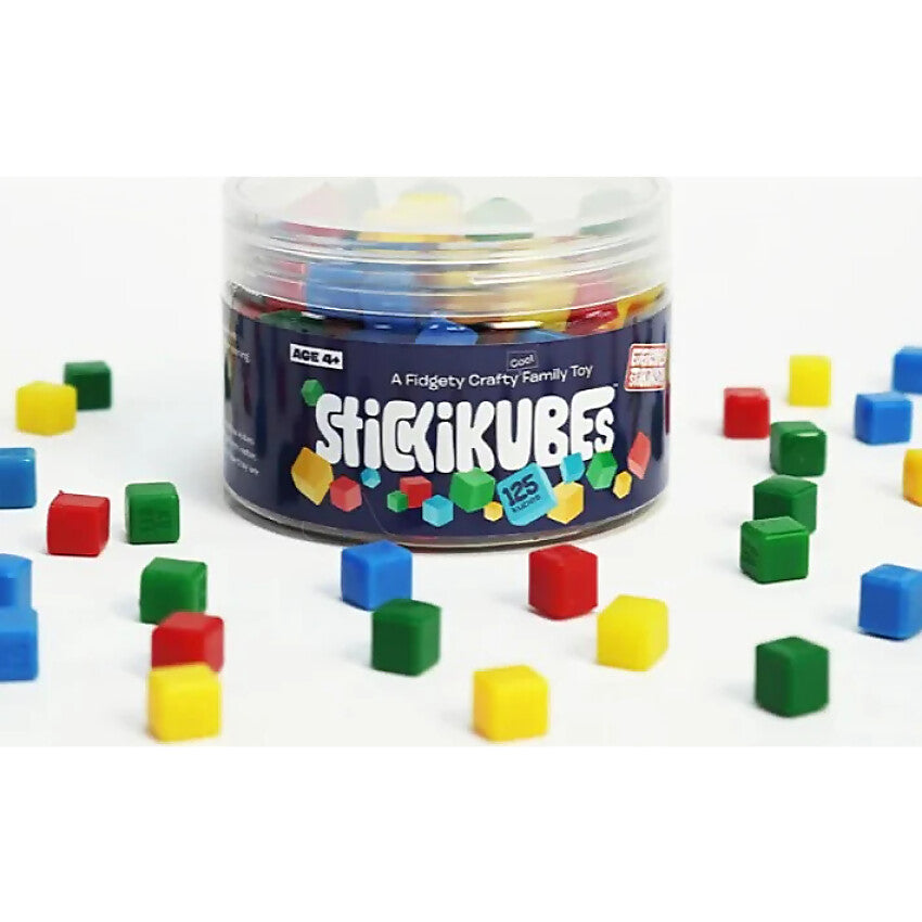 StickiKubes - Original Tub 125pce Mini Stacking Cubes - Johnco