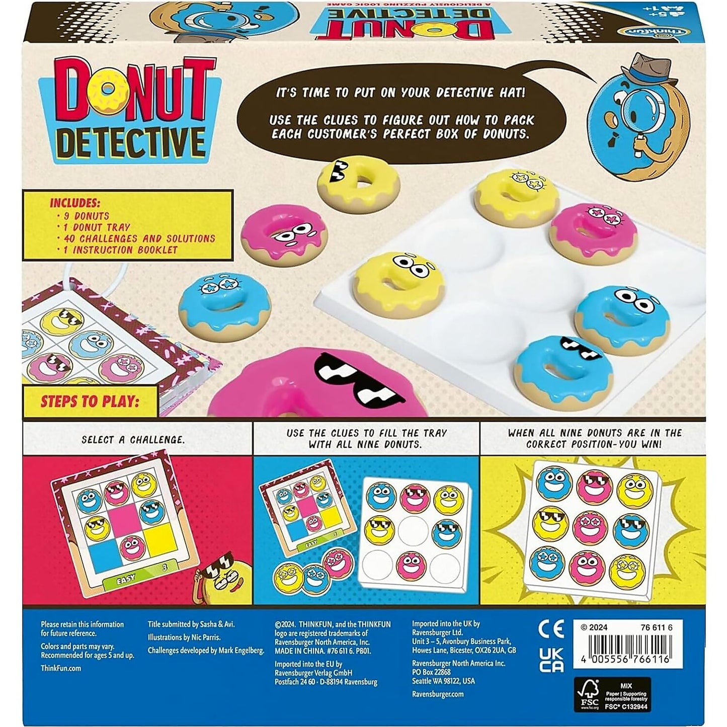 ThinkFun - Donut Detective Logic Game