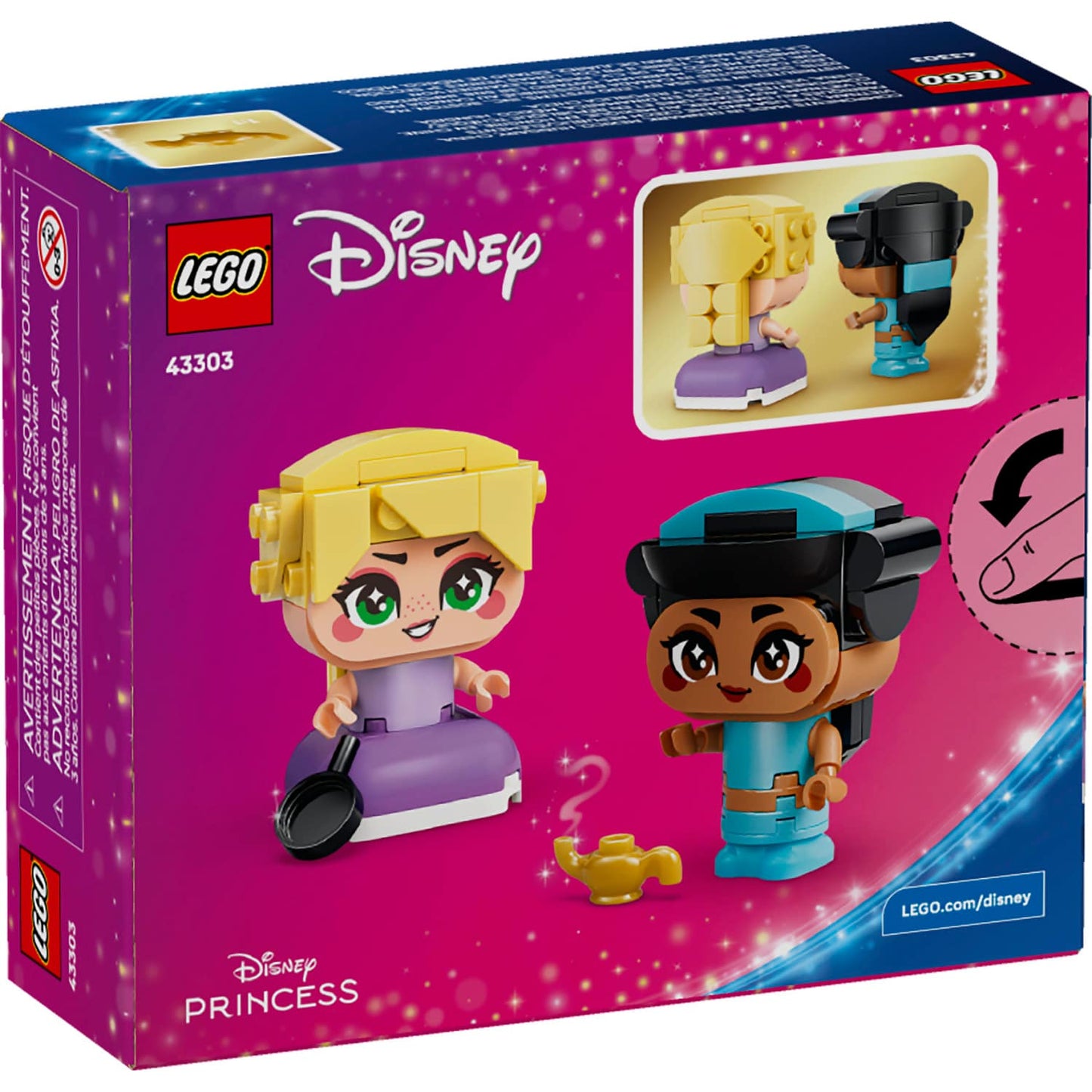LEGO 43303 Mini Jasmine & Rapunzel - Disney