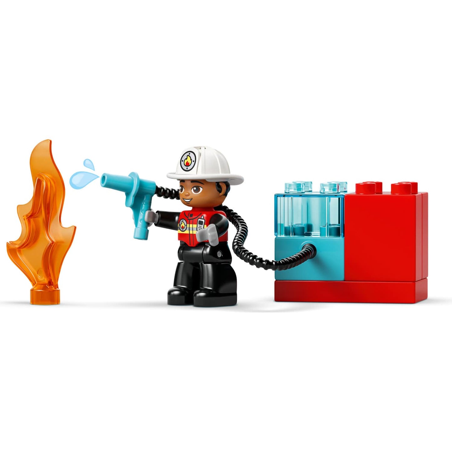 LEGO 10473 Fire Truck with Hose and Firefighter - Duplo