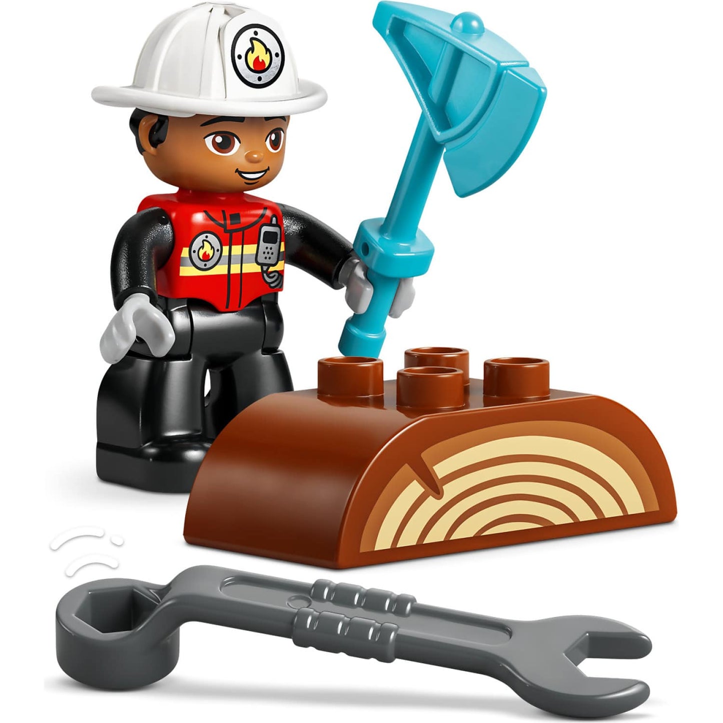 LEGO 10473 Fire Truck with Hose and Firefighter - Duplo