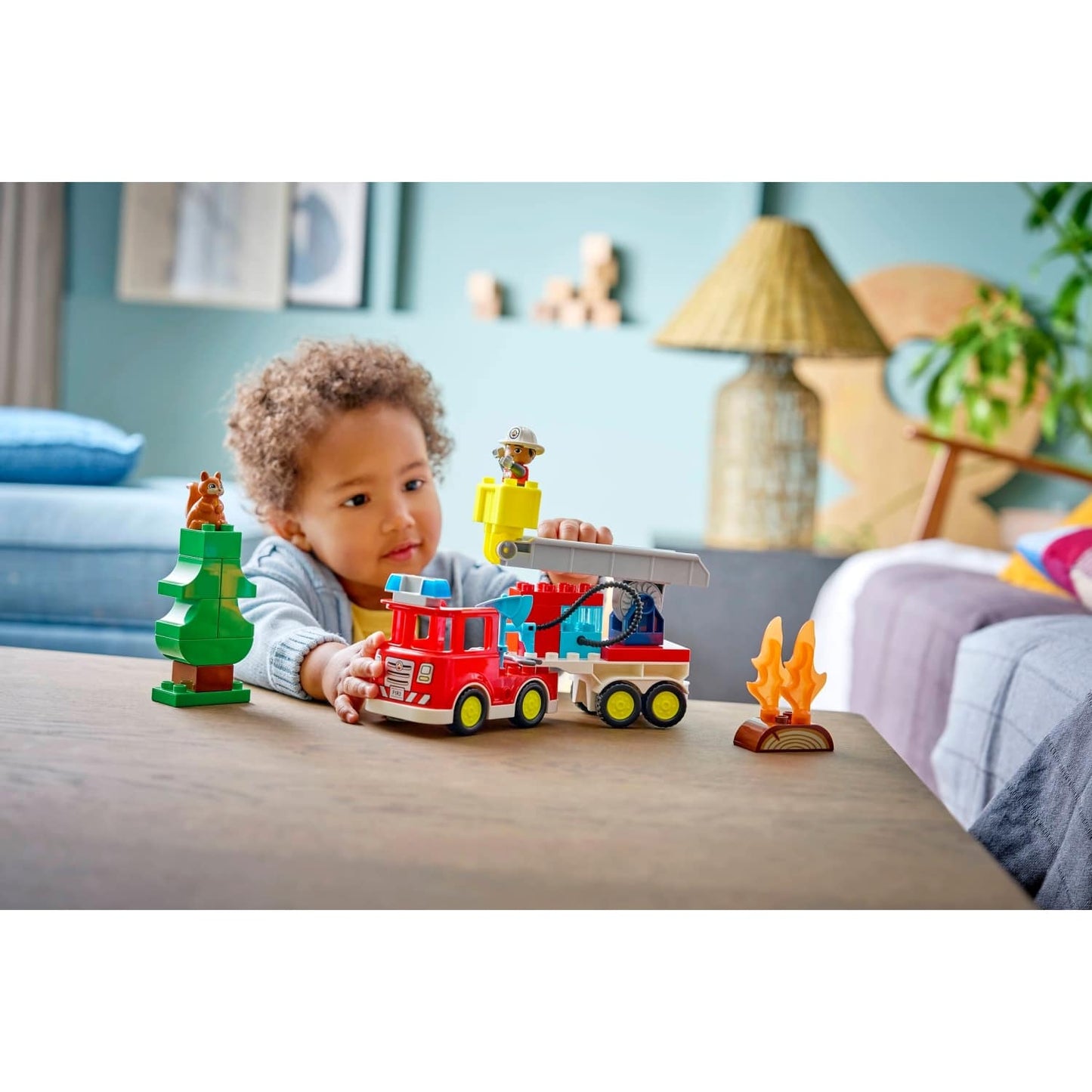 LEGO 10473 Fire Truck with Hose and Firefighter - Duplo