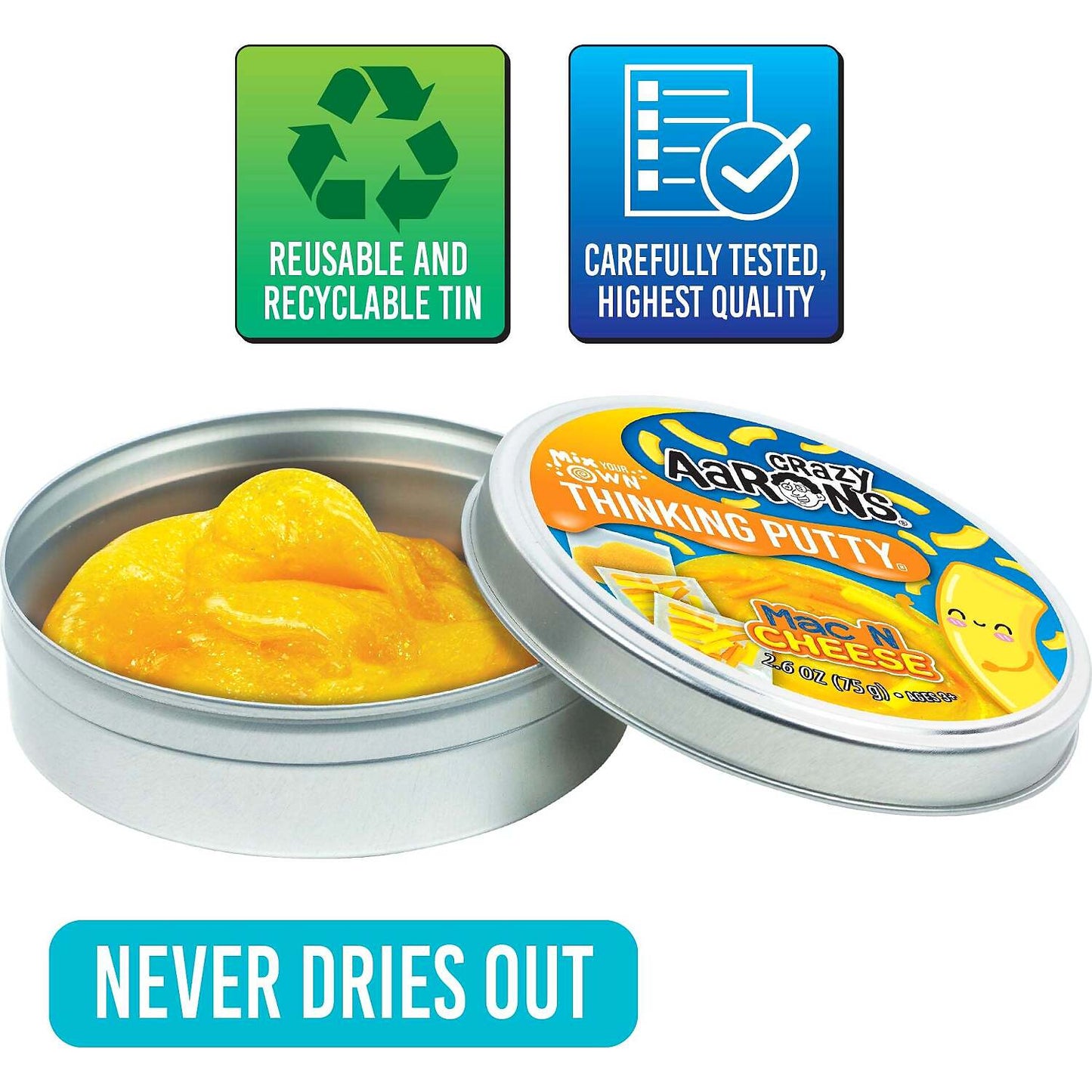 Crazy Aaron's - Mac & Cheese Mix Your Own Thinking Putty