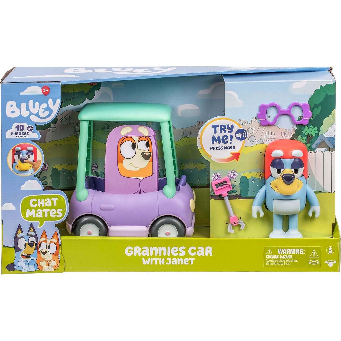 Bluey - Chat Mates Grannies Car with Janet