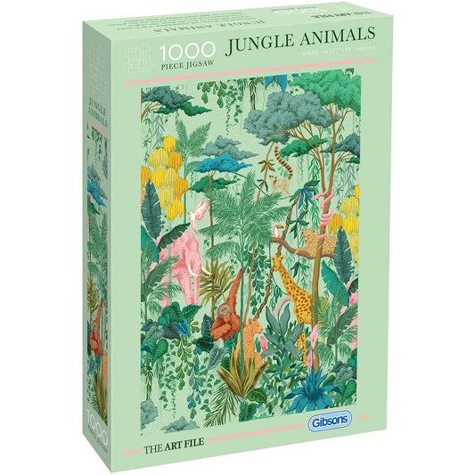 Gibsons - The Art File Jungle Animals Jigsaw Puzzle 1000 Pieces