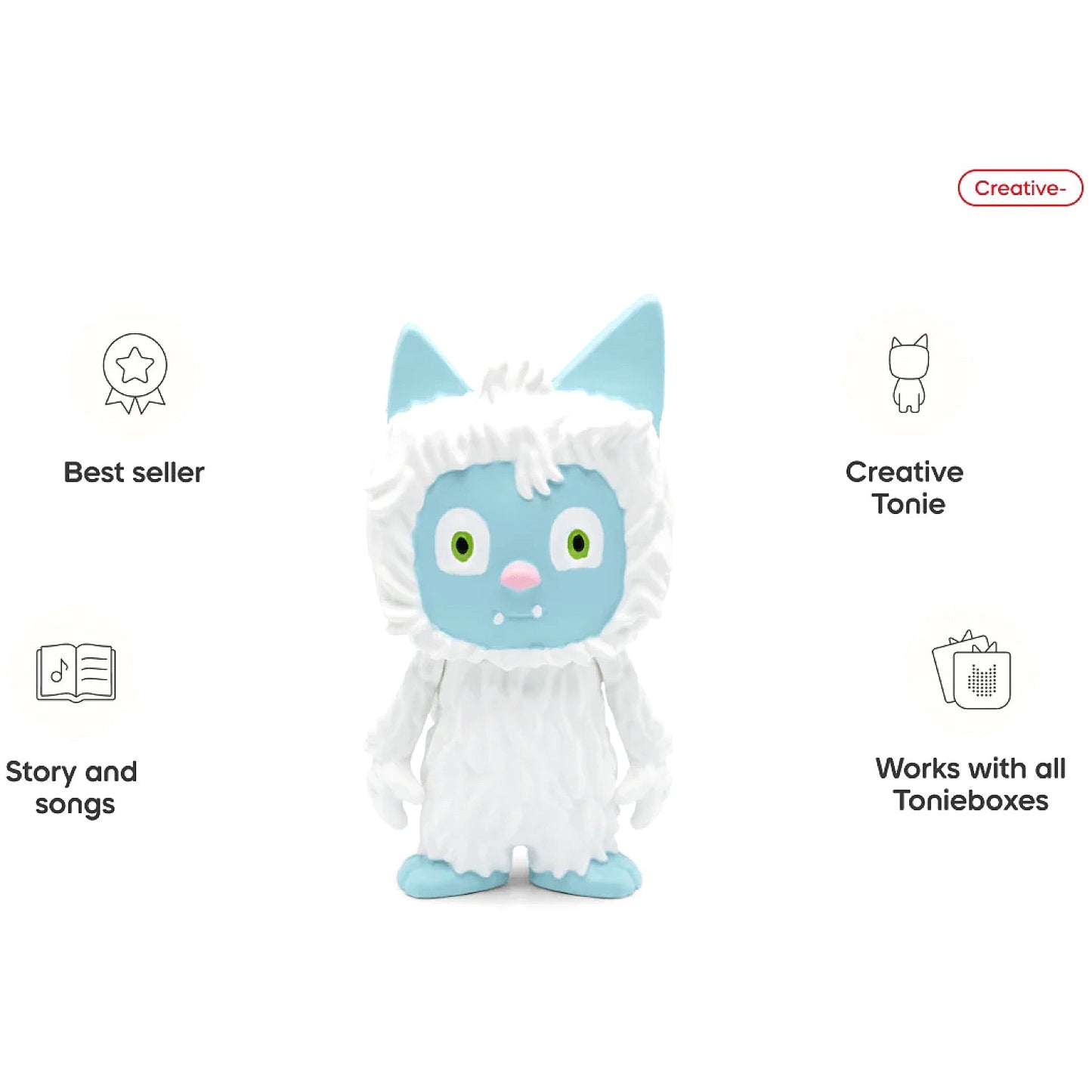 Tonies - Lenny Pearce Yeti Creative Tonie Audio Character (Toniebox not Included)