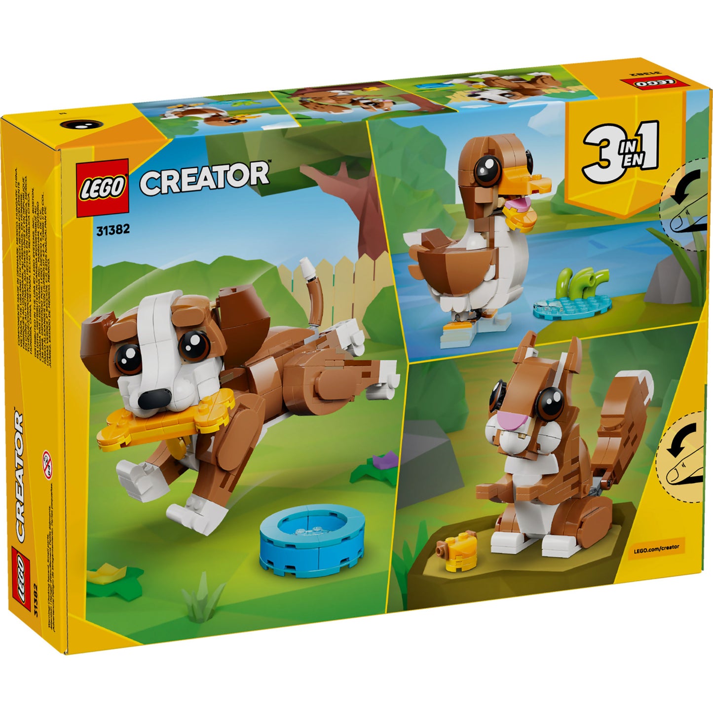 LEGO 31382 Cute Animals: Playful Puppy Dog - Creator 3-in-1