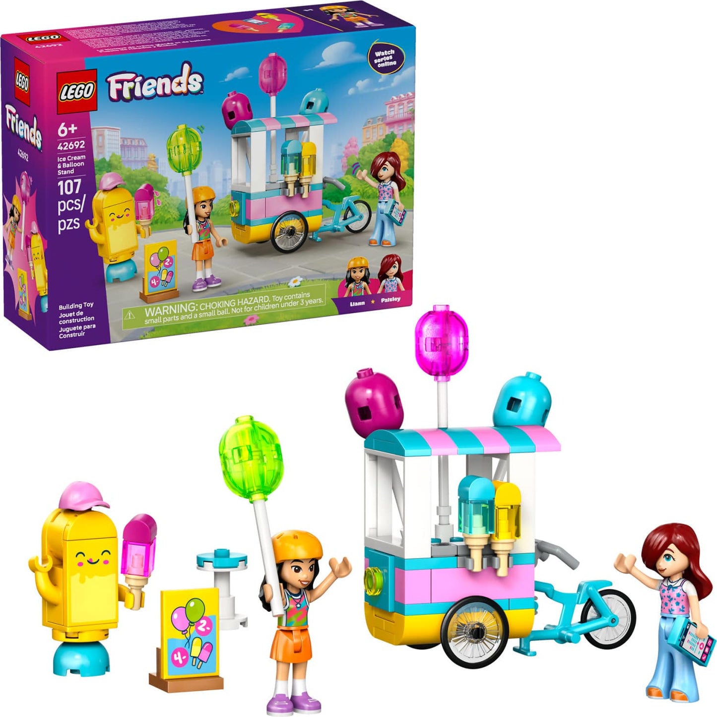 LEGO 42692 Ice Cream & Balloon Stand - Friends