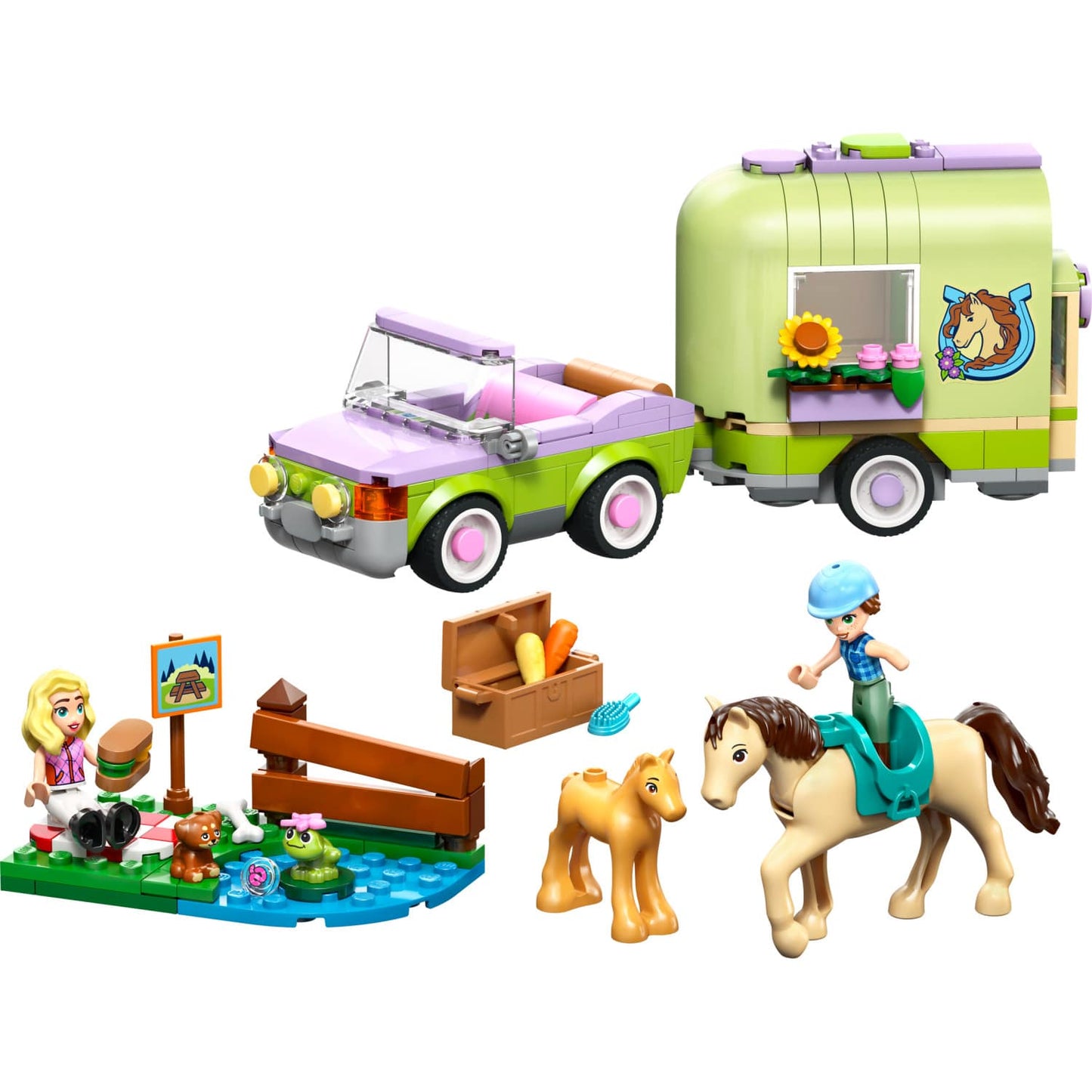 LEGO 42695 Horse & Baby Foal Trailer - Friends