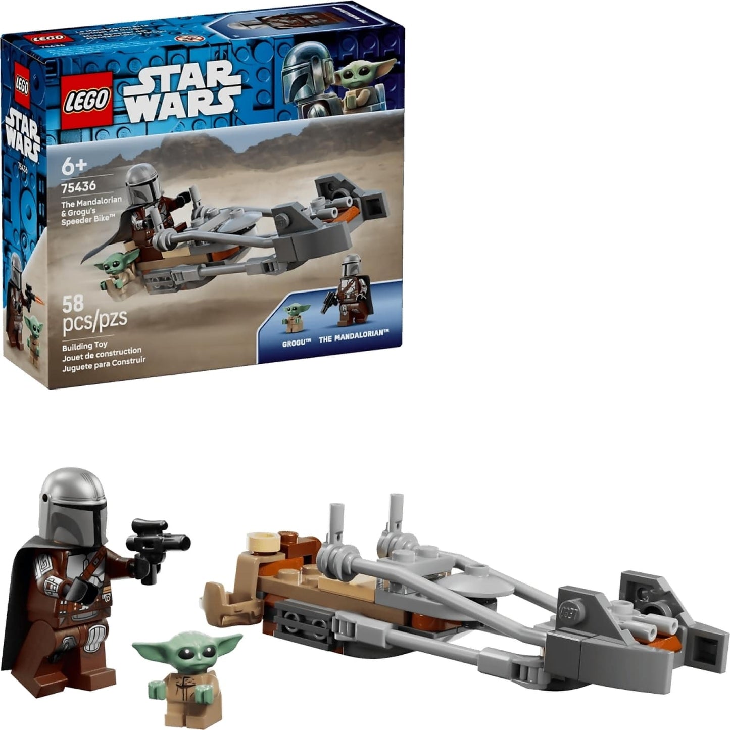 LEGO 75436 The Mandalorian & Grogu's Speeder Bike™ - Star Wars