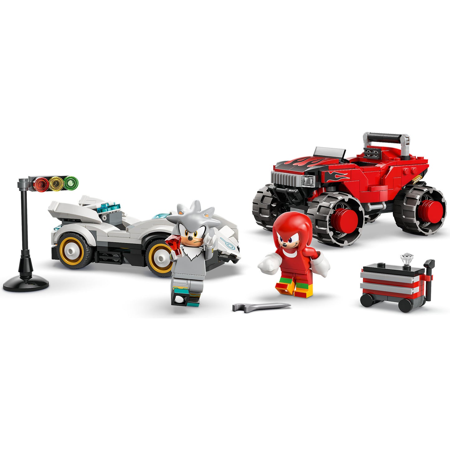 LEGO 77118 Silver's Car vs. Knuckles Monster Truck - Sonic the Hedgehog