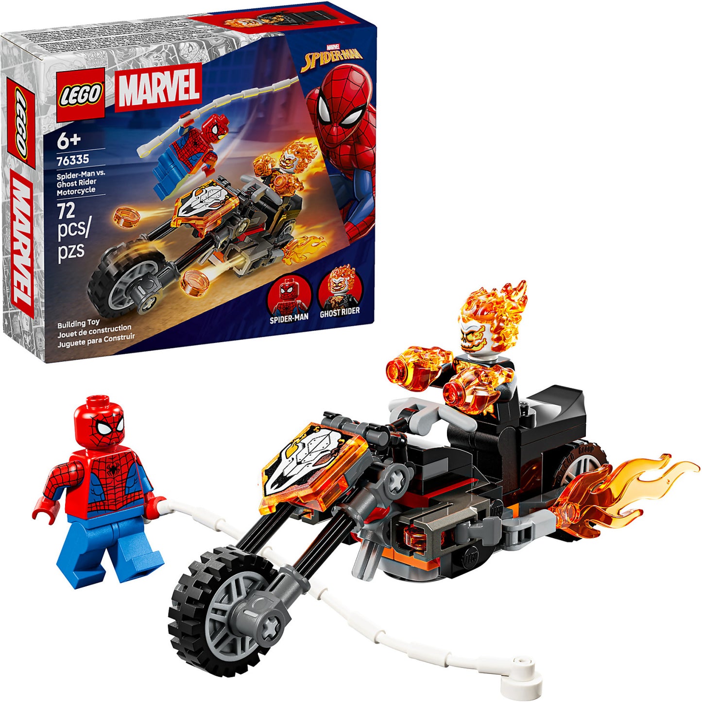 LEGO 76335 Spider-Man vs. Ghost Rider Motorcycle - Marvel Super Heroes