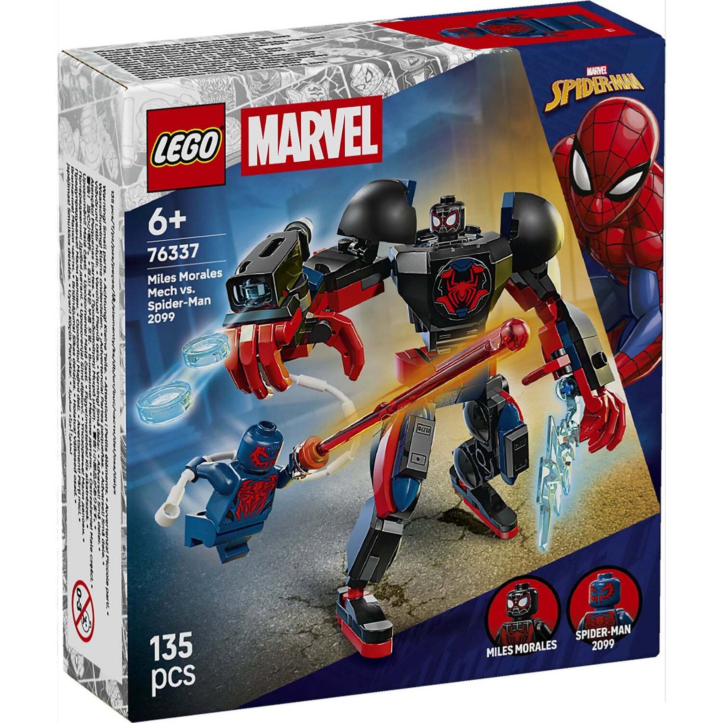 LEGO 76337 Miles Morales Mech vs. Spider-Man 2099 - Marvel Super Heroes