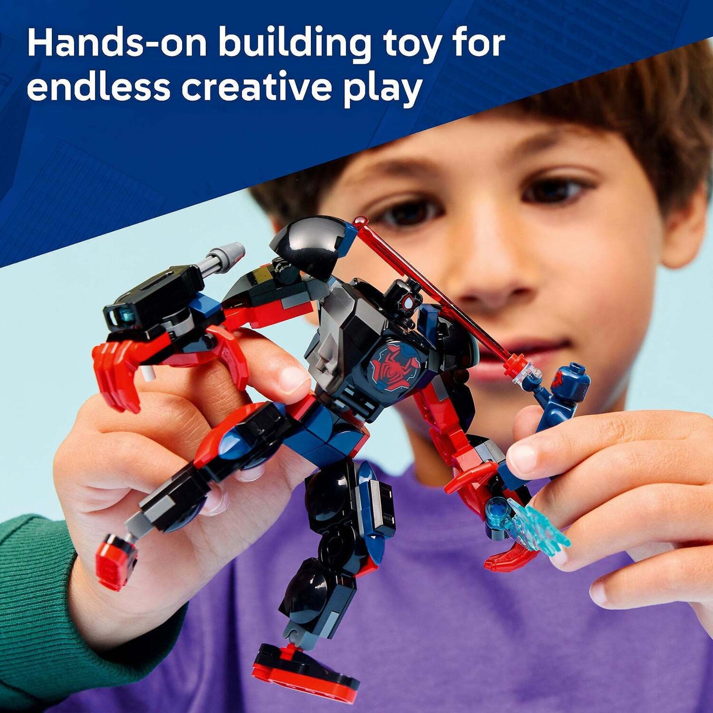 LEGO 76337 Miles Morales Mech vs. Spider-Man 2099 - Marvel Super Heroes