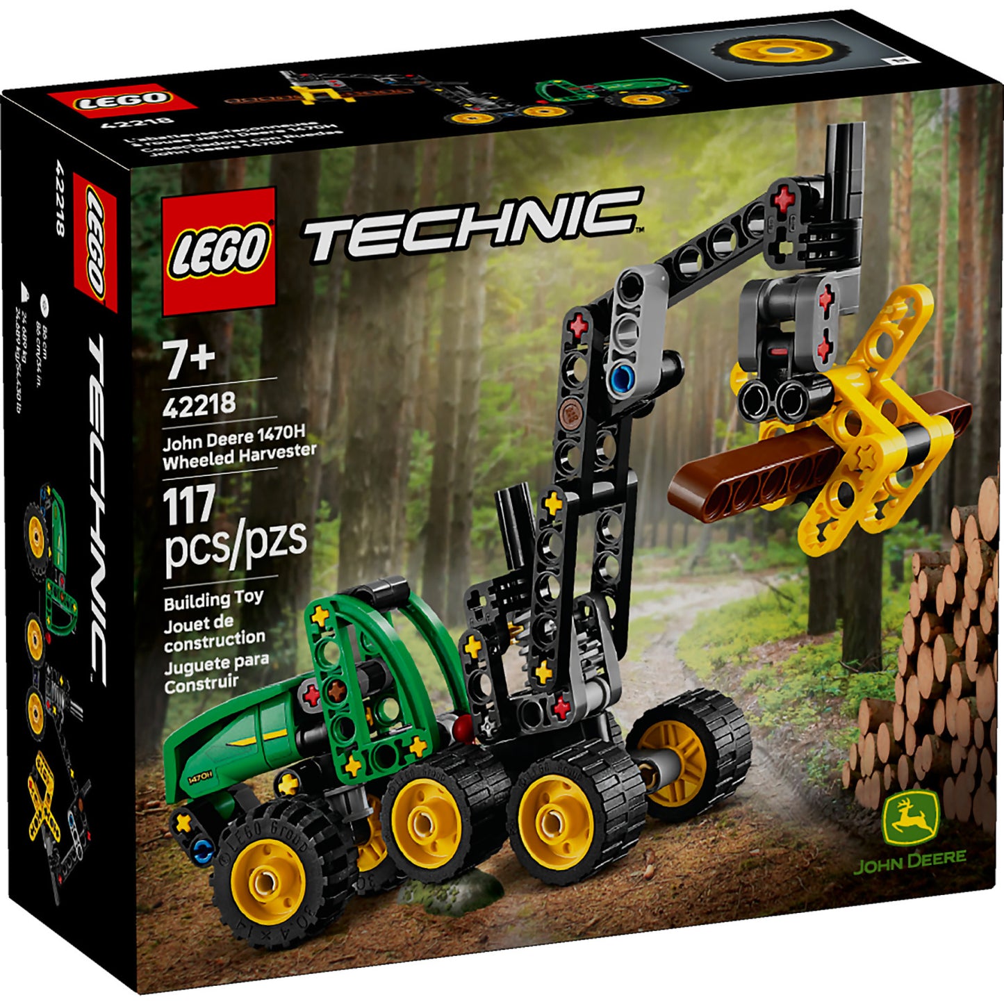 LEGO 42218 John Deere 1470H Wheeled Harvester - Technic