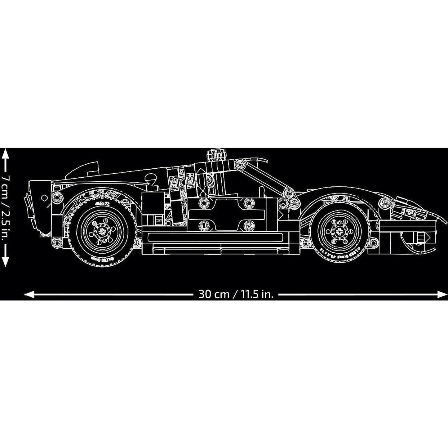 LEGO 42223 1966 Ford GT40 MKII Race Car - Technic
