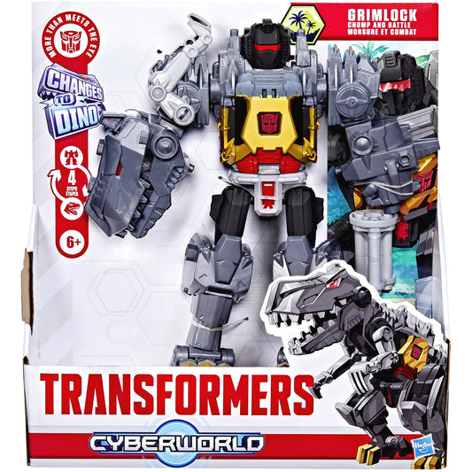 Transformers - Cyberworld Grimlock Chomp and Battle Action Figure - Hasbro