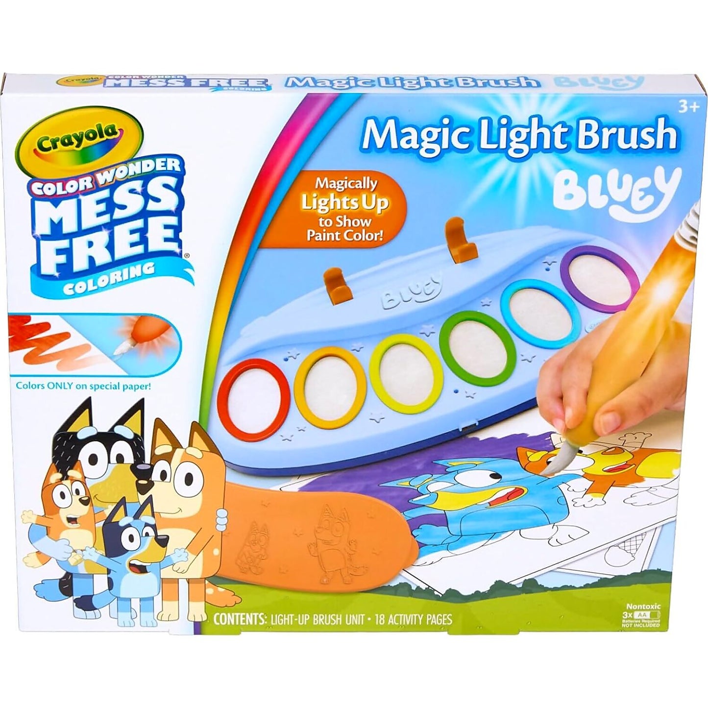 Crayola - Bluey Color Wonder Magic Light Brush