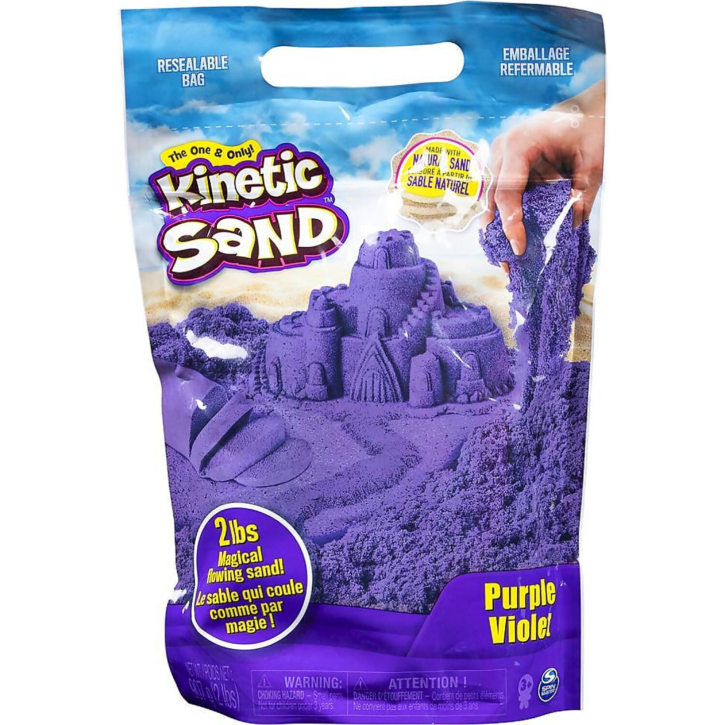 Kinetic Sand - Purple Sensory Play Sand - Spin Master
