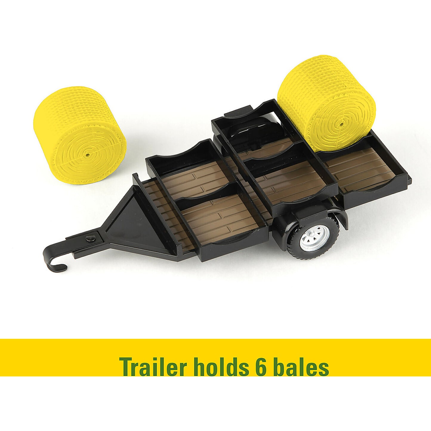 John Deere - 1:32 Scale Haying Set with Tractor Trailer Farm Animals