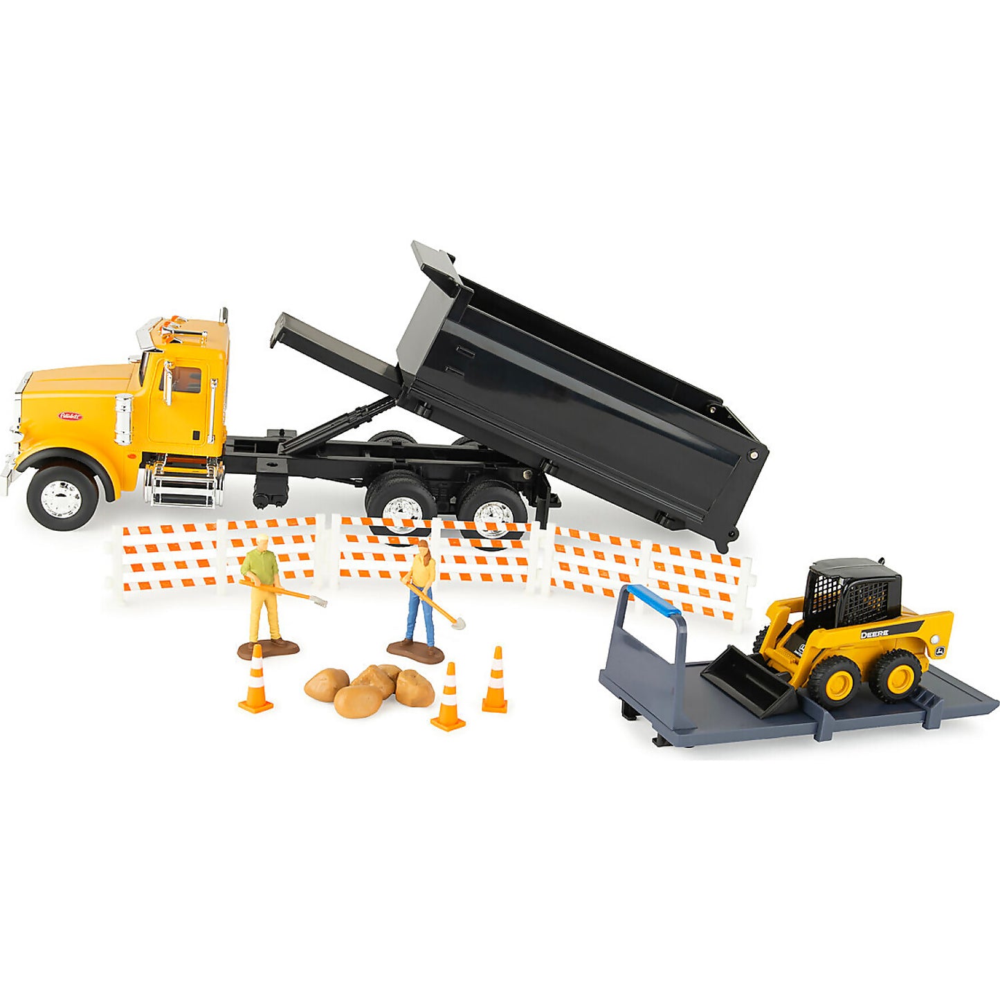 TOMY - 1:32 Scale John Deere Switch N Load™ Construction Playset 19 Piece Toy Set