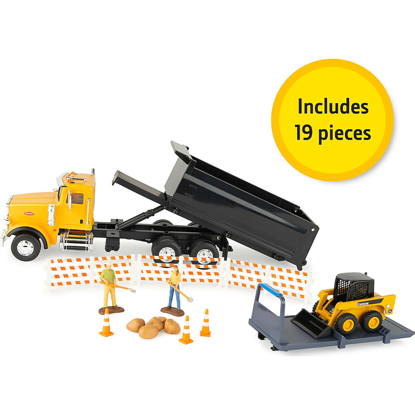 TOMY - 1:32 Scale John Deere Switch N Load™ Construction Playset 19 Piece Toy Set