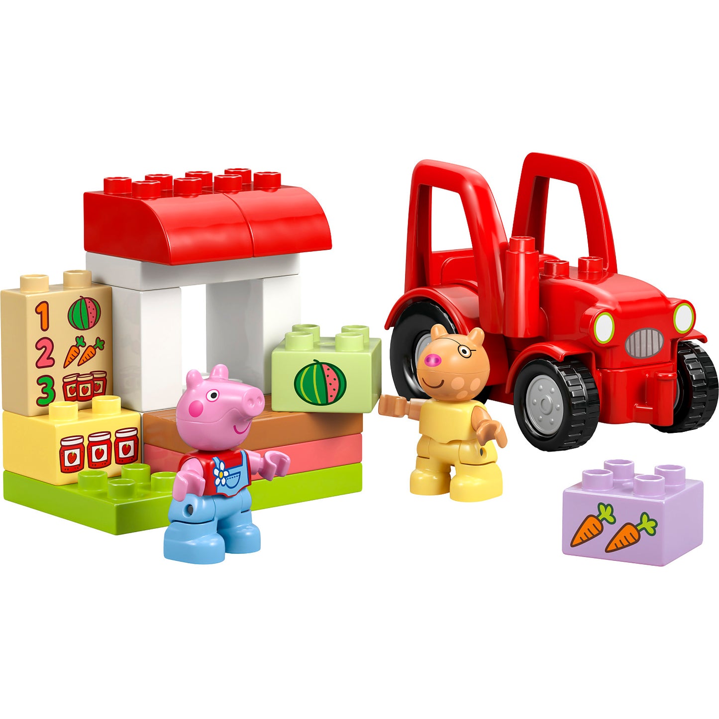 LEGO 10468 Peppa Pig Tractor and Market - Duplo
