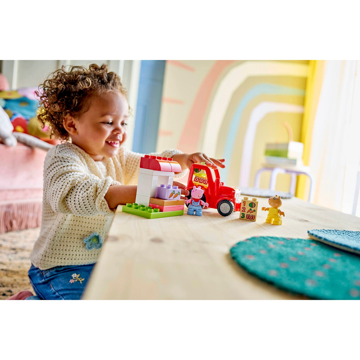 LEGO 10468 Peppa Pig Tractor and Market - Duplo