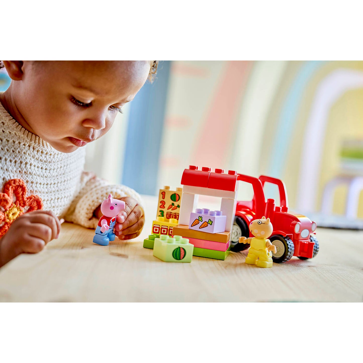 LEGO 10468 Peppa Pig Tractor and Market - Duplo