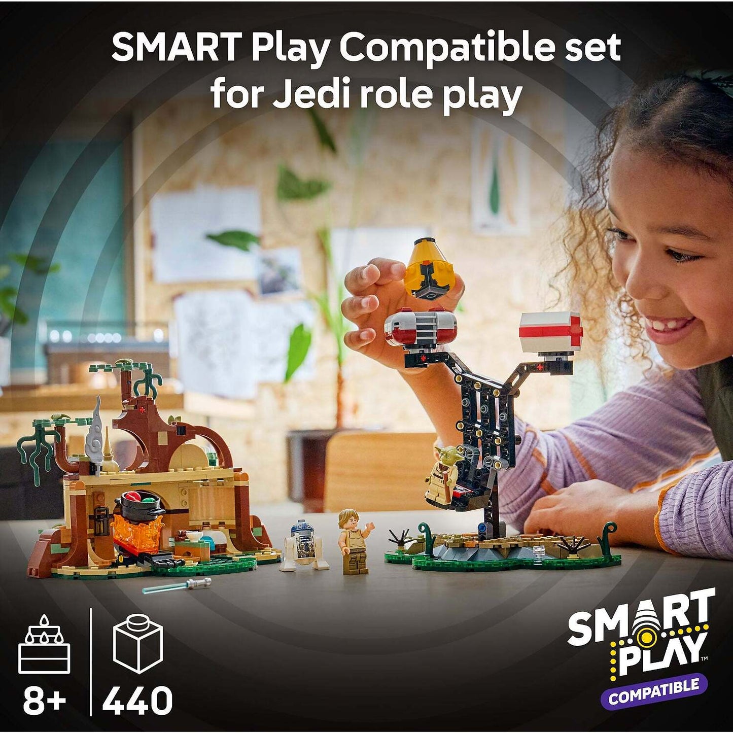 LEGO 75422 SMART Play™ Compatible: Yoda's Hut and Jedi Training - Star Wars