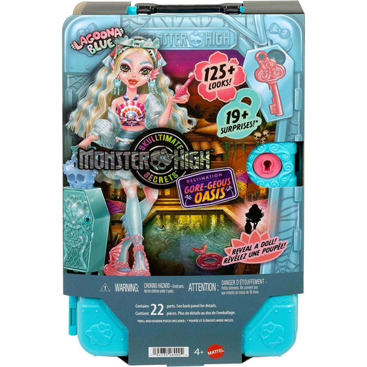 Monster High - Skulltimate Secrets Gore-Geous Oasis Playset Lagoona Blue Doll and Accessories - Mattel