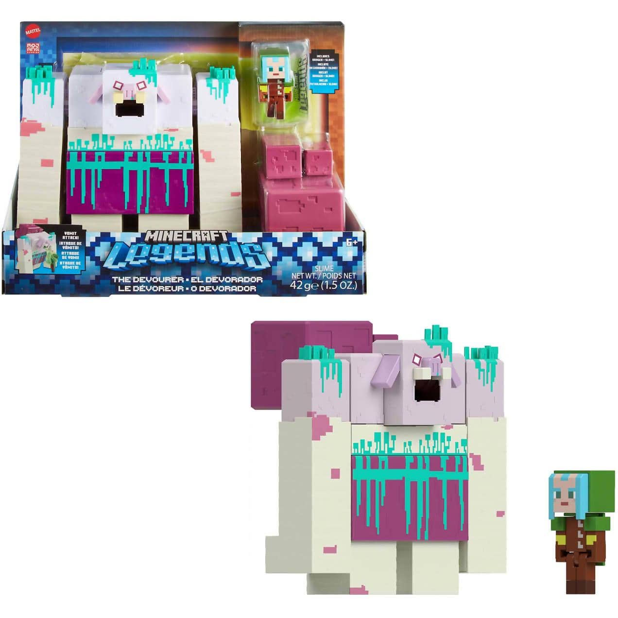 Minecraft - Legends Devourer & Ranger Action Figures & 2 Accessories Set - Mattel