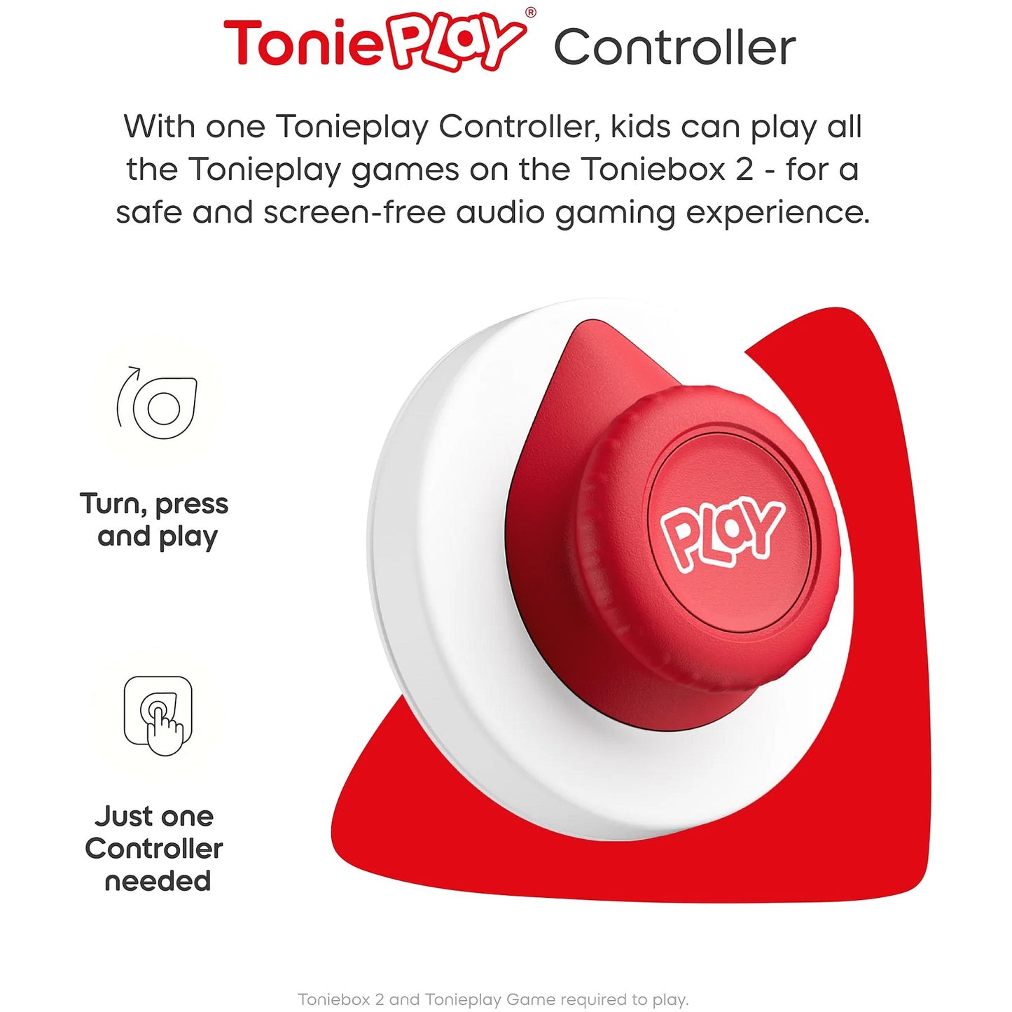 Tonies - Tonieplay Controller Sunset Red (Toniebox not Included)