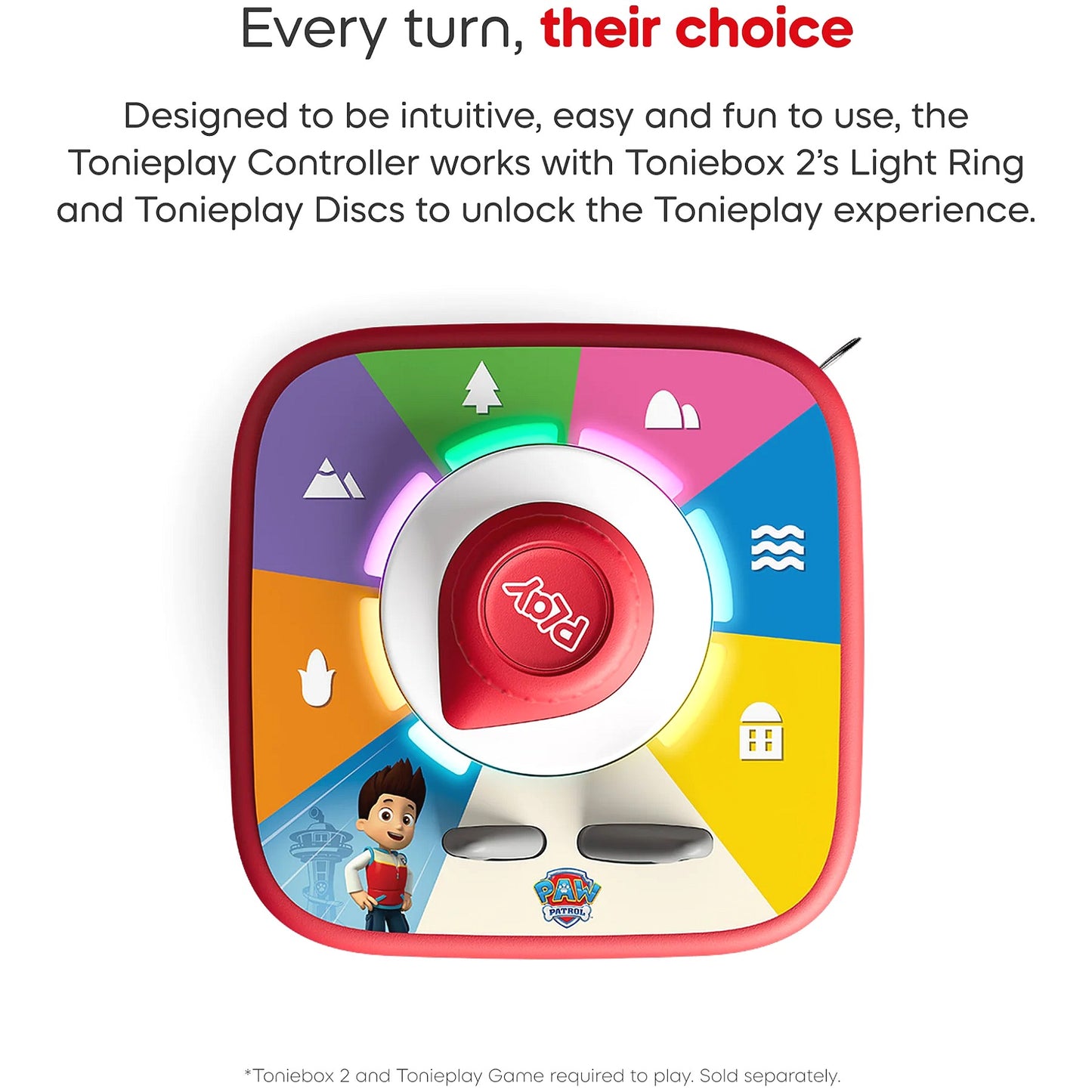 Tonies - Tonieplay Controller Sunset Red (Toniebox not Included)