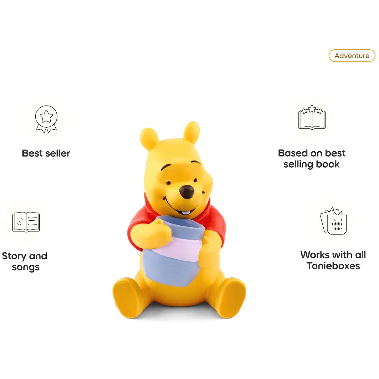 Tonies - Disney Winnie the Pooh Tonie Audio Character (Toniebox not Included)