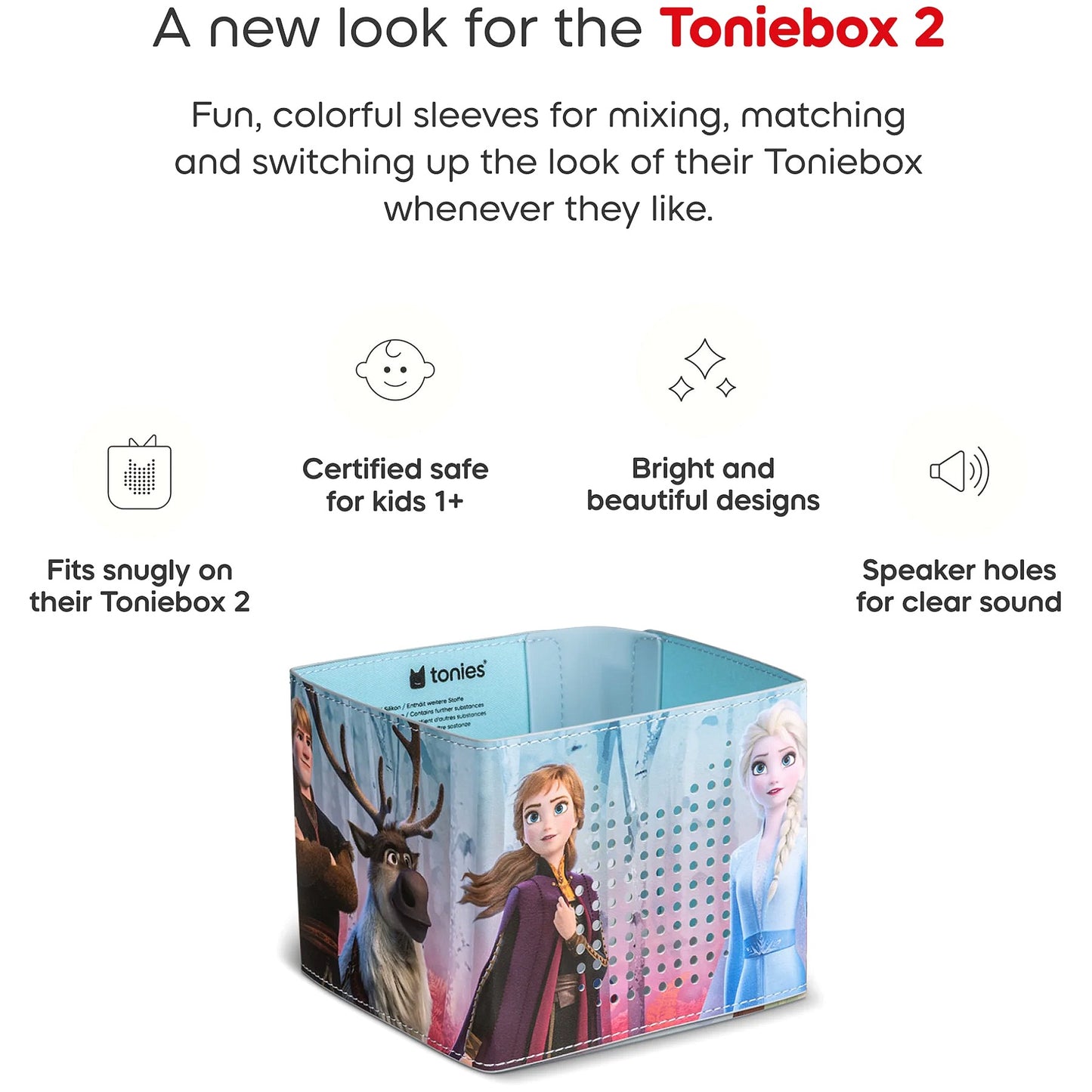 Tonies - Toniebox 2 Sleeve - Disney Frozen (Toniebox not Included)